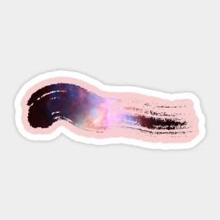 Paint brush stroke galaxy whoosh Sticker